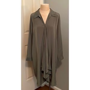 Black Label Silky Olive Tunic Dress